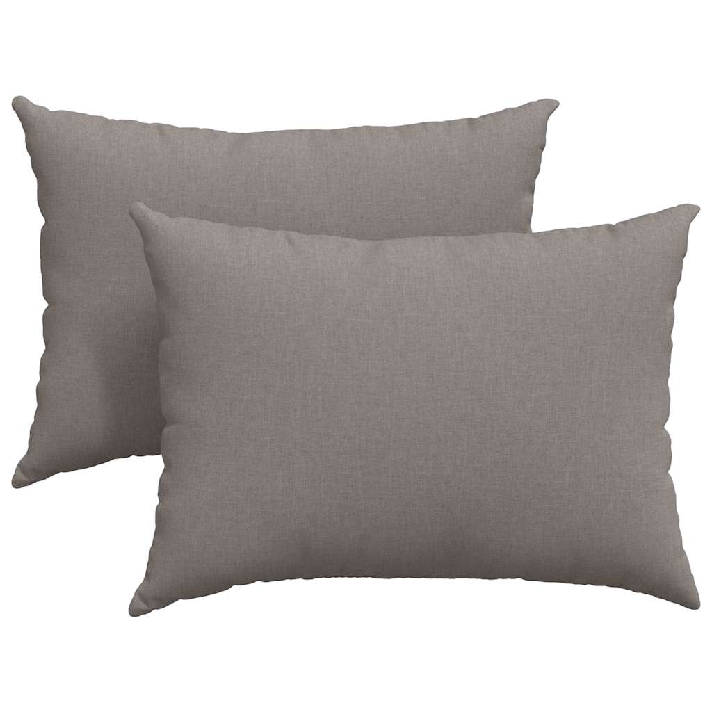 Cuscini per divano VidaXL 2 pezzi in tessuto tortora 70 x 50 cm