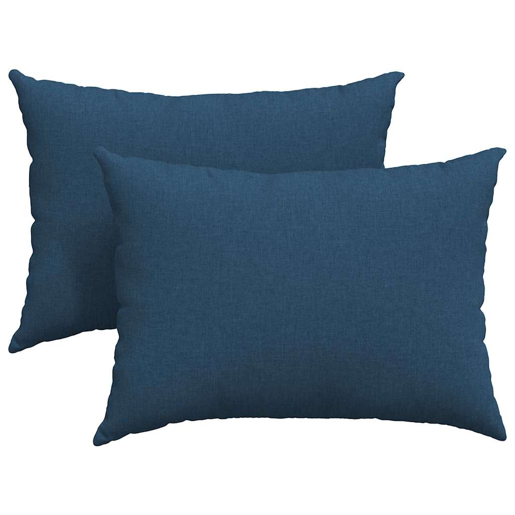 Cuscini per divano VidaXL 2 pezzi in tessuto blu 70 x 50 cm