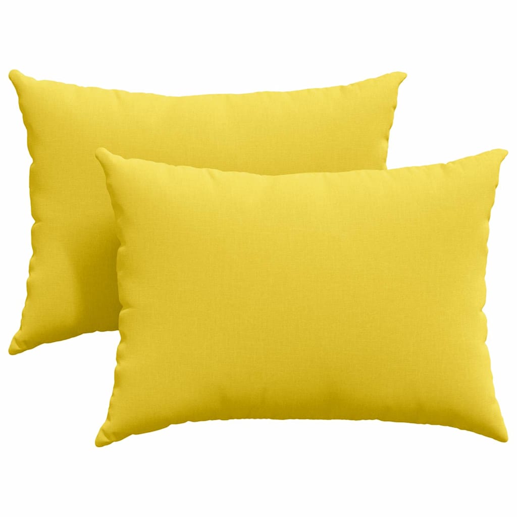 Cuscini per divano VidaXL 2 pezzi in tessuto giallo chiaro 70 x 50 cm