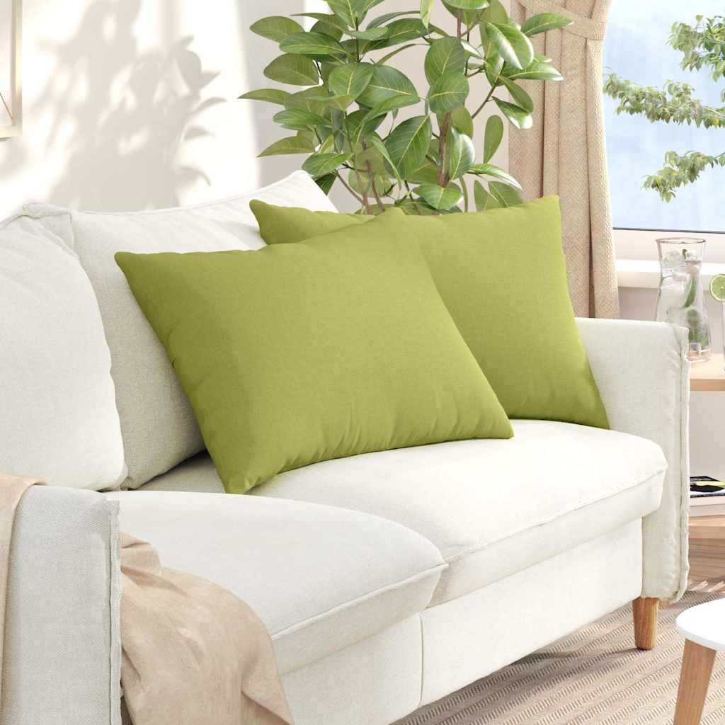 Cuscini per divano VidaXL 2 pezzi in tessuto verde chiaro 70 x 50 cm