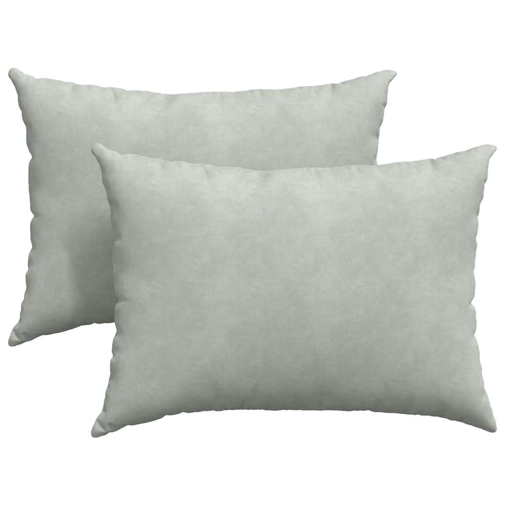 Cuscini per divano VidaXL 2 pezzi in tessuto a corde grigio chiaro 70 x 50 cm