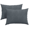 Cuscini per divano VidaXL 2 pezzi in tessuto a corde grigio scuro 70 x 50 cm