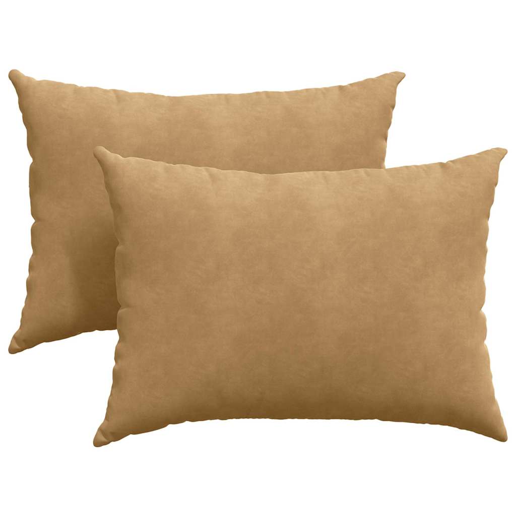 Cuscini per divano VidaXL 2 pezzi in tessuto a corda marrone 70 x 50 cm