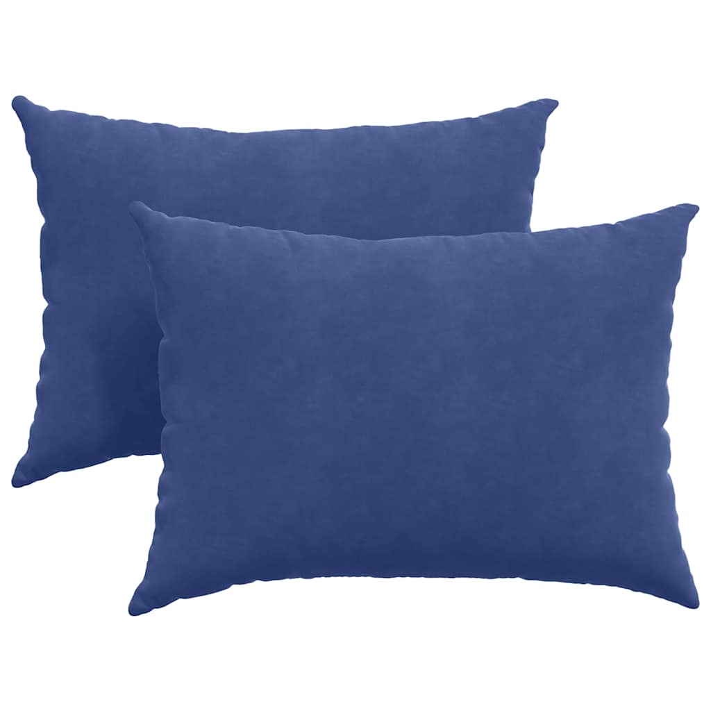 Cuscini per divano VidaXL, 2 pezzi, blu polizia, tessuto a corde 70 x 50 cm