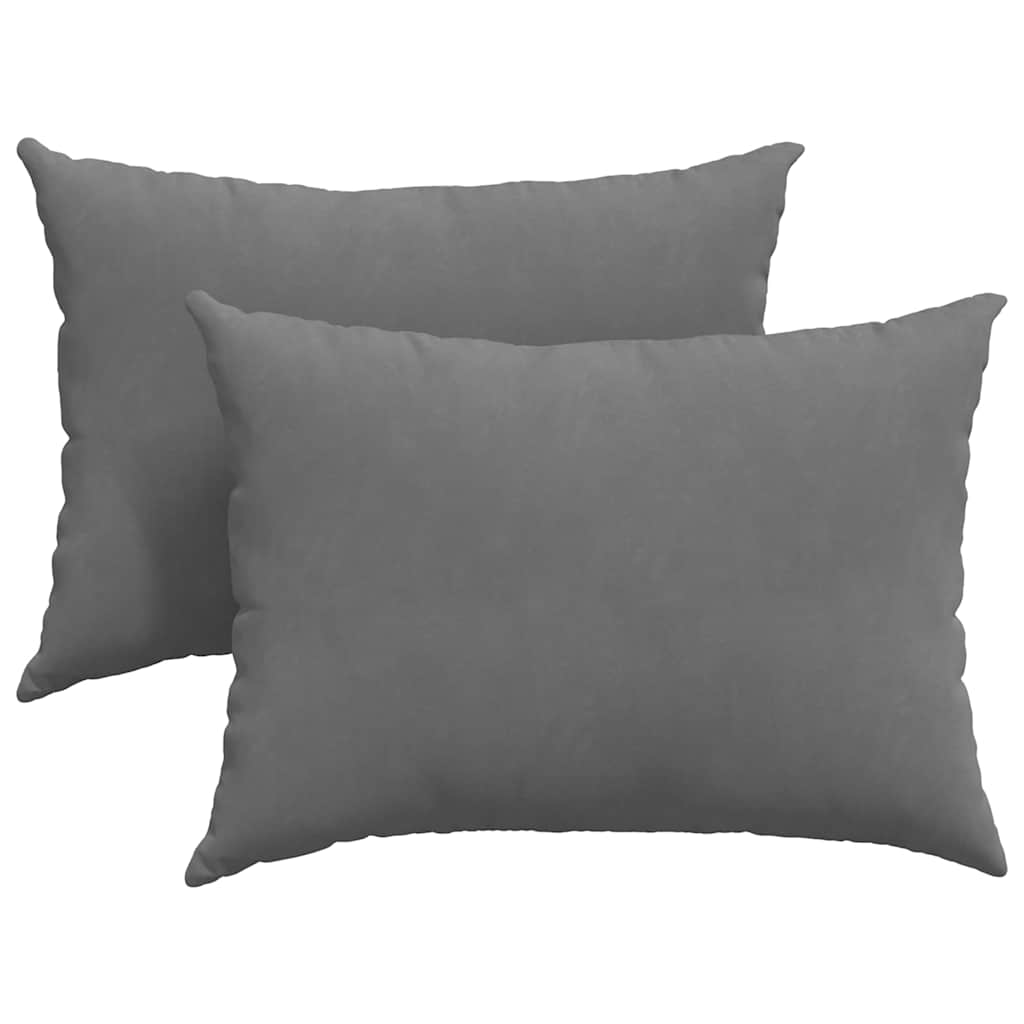 Cuscini per divano VidaXL 2 pezzi in tessuto grigio scuro 70 x 50 cm