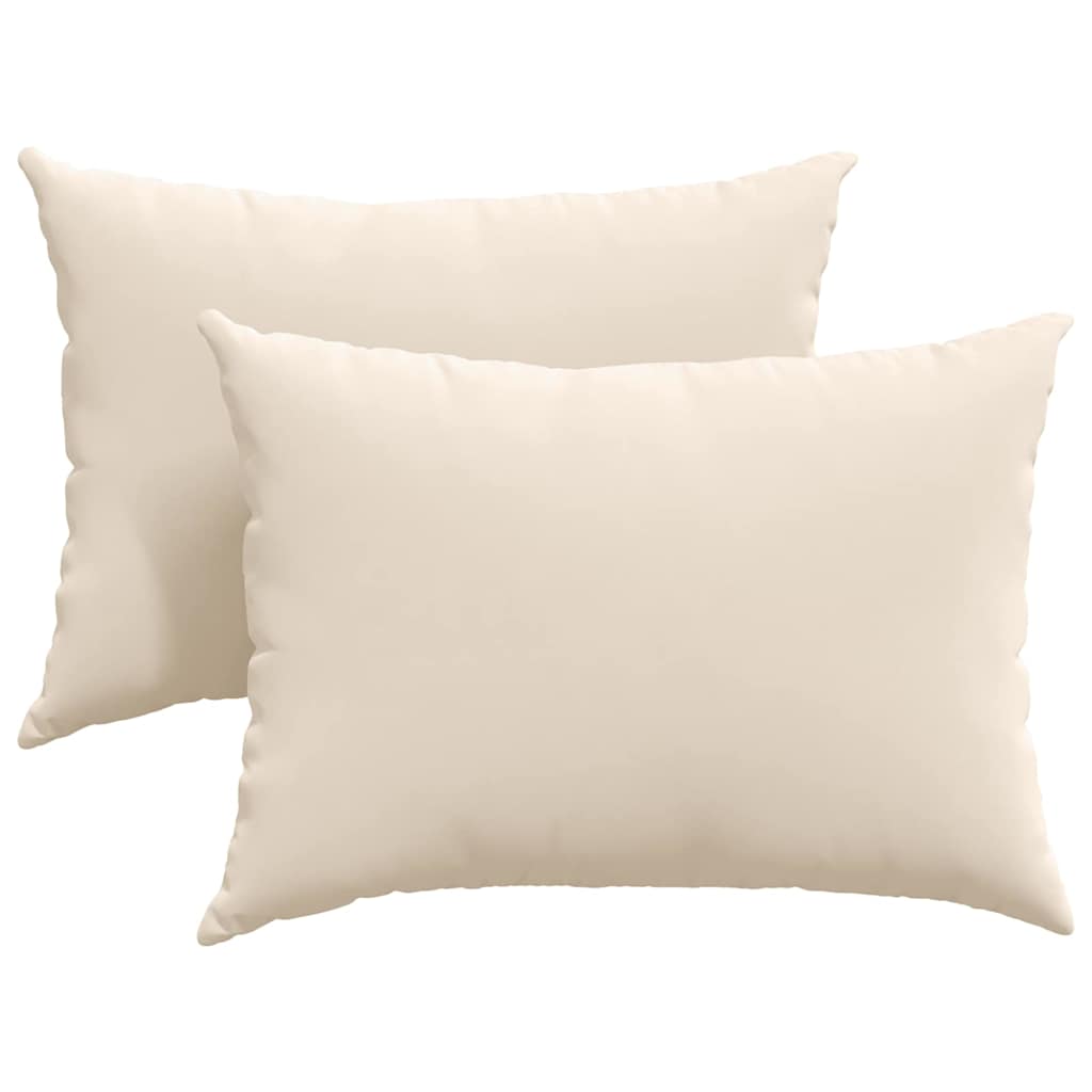 VidaXL cojines de sofá 2 piezas beige 70 x 50 cm tela