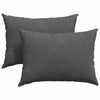 Cuscini per divano VidaXL 2 pezzi in tessuto a corde grigio scuro 70 x 50 cm