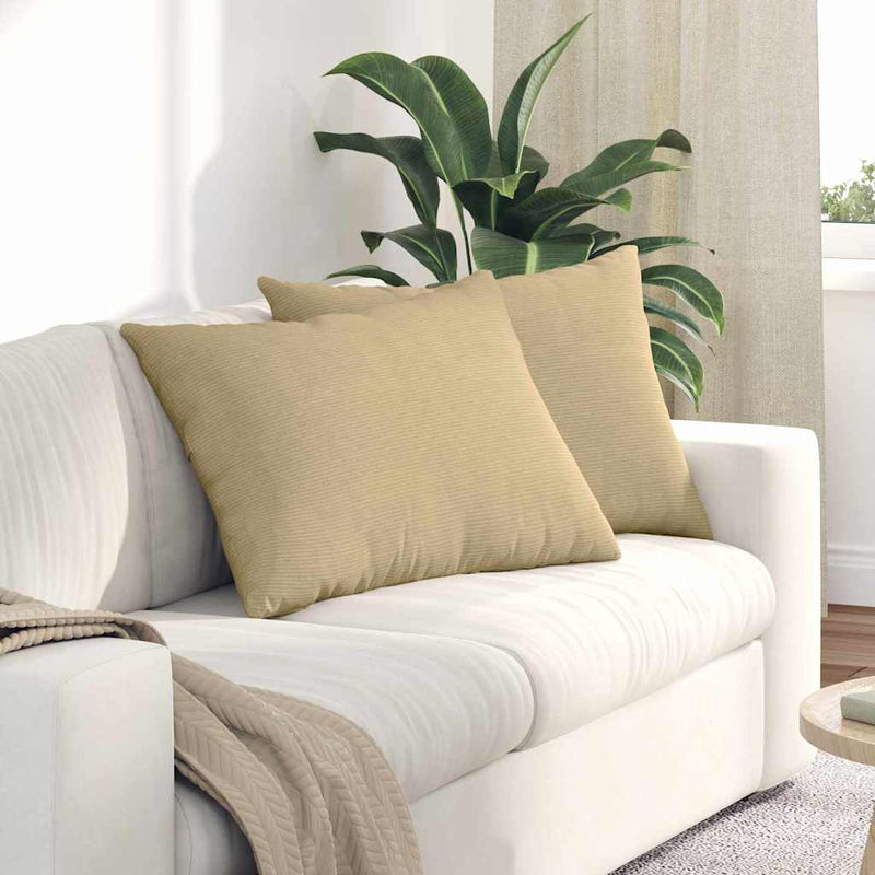 Cuscini per divano VidaXL 2 pezzi in tessuto a corda grigio verde 70 x 50 cm