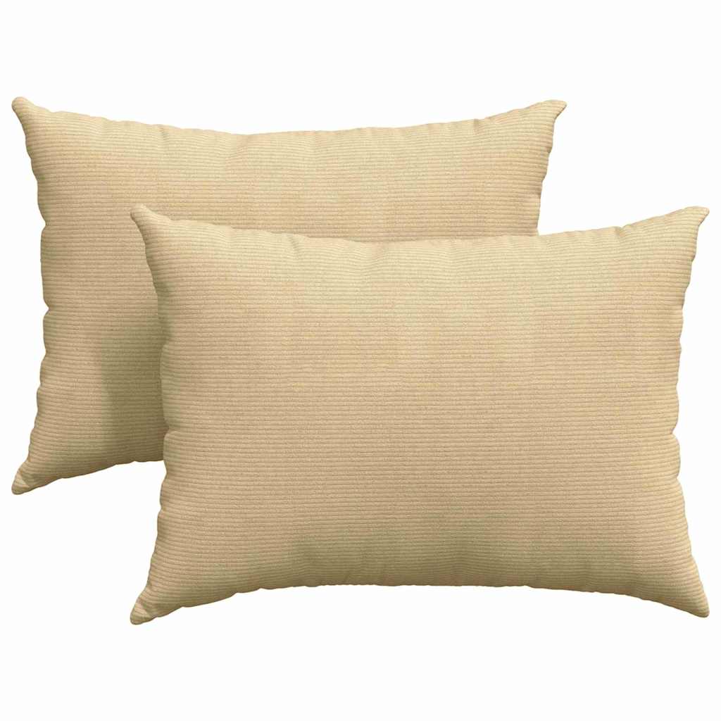 Cuscini per divano VidaXL 2 pezzi in tessuto a corda grigio verde 70 x 50 cm