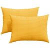 Vidaxl sofa kussens 2 stuks lichtgeel 70 x 50 cm cordstof