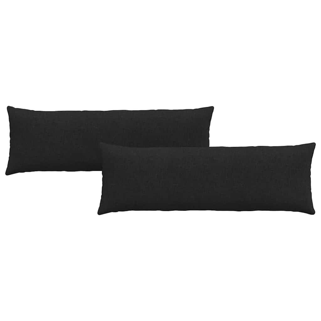 Cuscini per divano VidaXL 2 pezzi in tessuto nero 120 x 40 cm