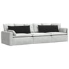 Cuscini per divano VidaXL 2 pezzi in tessuto nero 120 x 40 cm