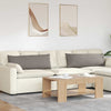 VidaXL cojines de sofá 2 piezas gris topo 120 x 40 cm tela