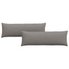 VidaXL cojines de sofá 2 piezas gris topo 120 x 40 cm tela