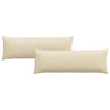 Vidaxl sofa kussens 2 pcs crème 120 x 40 cm stof