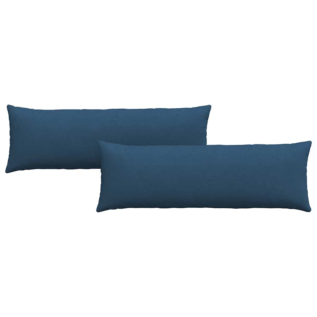 Cuscini per divano VidaXL 2 pezzi in tessuto blu 120 x 40 cm