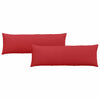 Cuscini per divano VidaXL 2 pezzi in tessuto rosso 120 x 40 cm