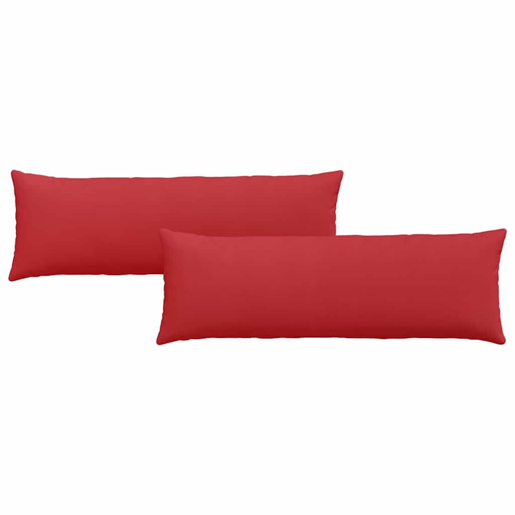 Cuscini per divano VidaXL 2 pezzi in tessuto rosso 120 x 40 cm
