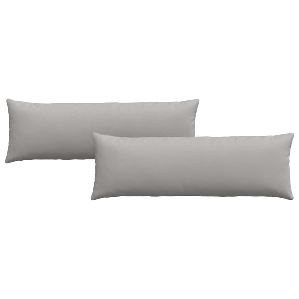 VidaXL cojines de sofá 2 piezas gris nube 120 x 40 cm tela