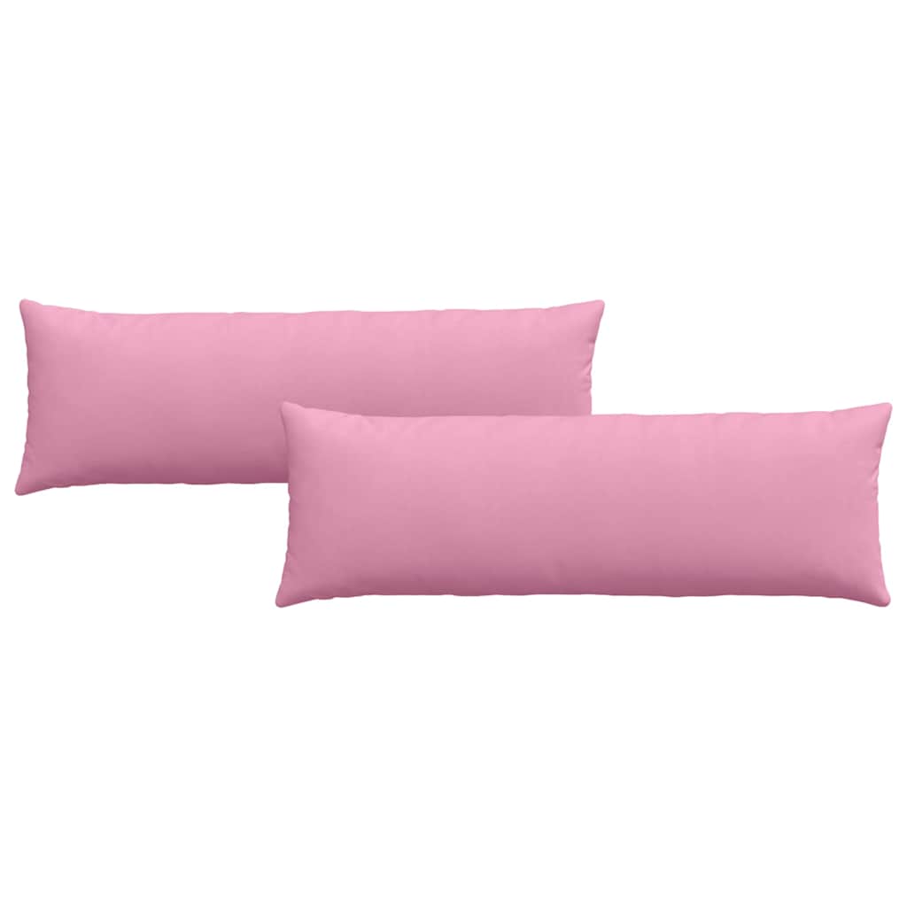 VidaXL cojines de sofá 2 piezas rosa 120 x 40 cm tela