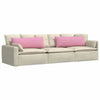 VidaXL cojines de sofá 2 piezas rosa 120 x 40 cm tela
