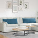 Cuscini per divano VidaXL 2 pezzi in tessuto a corda blu 120 x 40 cm