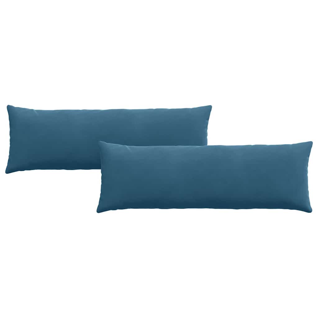 Cuscini per divano VidaXL 2 pezzi in tessuto a corda blu 120 x 40 cm