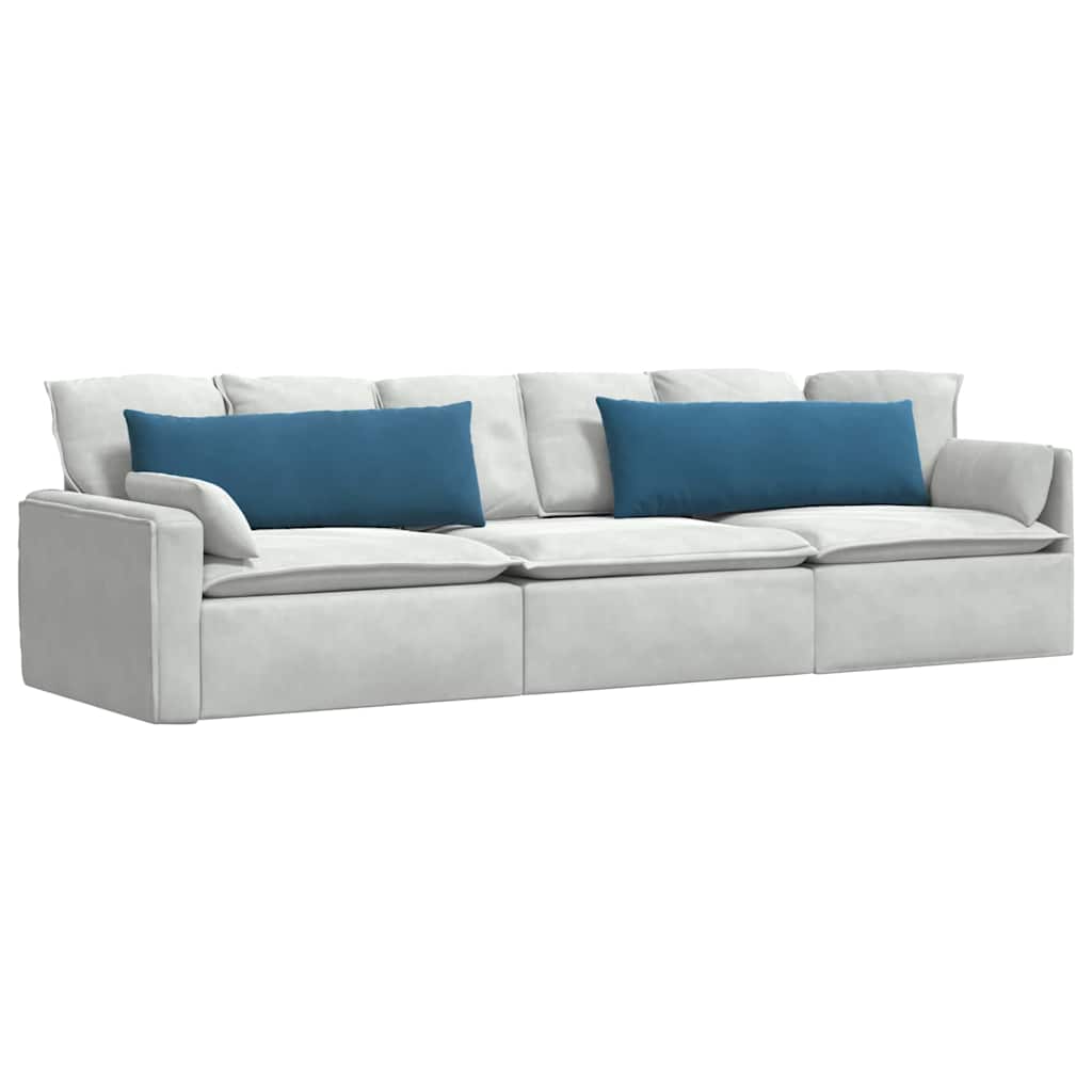 Cuscini per divano VidaXL 2 pezzi in tessuto a corda blu 120 x 40 cm