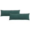 Cuscini per divano VidaXL 2 pezzi in tessuto a corde verde scuro 120 x 40 cm