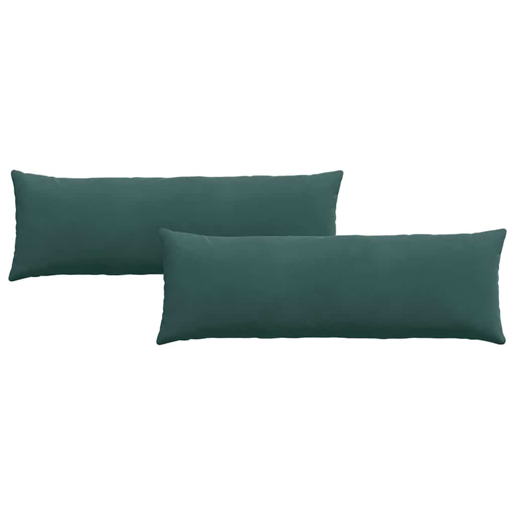 Cuscini per divano VidaXL 2 pezzi in tessuto a corde verde scuro 120 x 40 cm