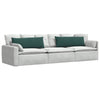 Cuscini per divano VidaXL 2 pezzi in tessuto a corde verde scuro 120 x 40 cm