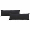 Cuscini per divano VidaXL 2 pezzi in tessuto di corda nero 120 x 40 cm