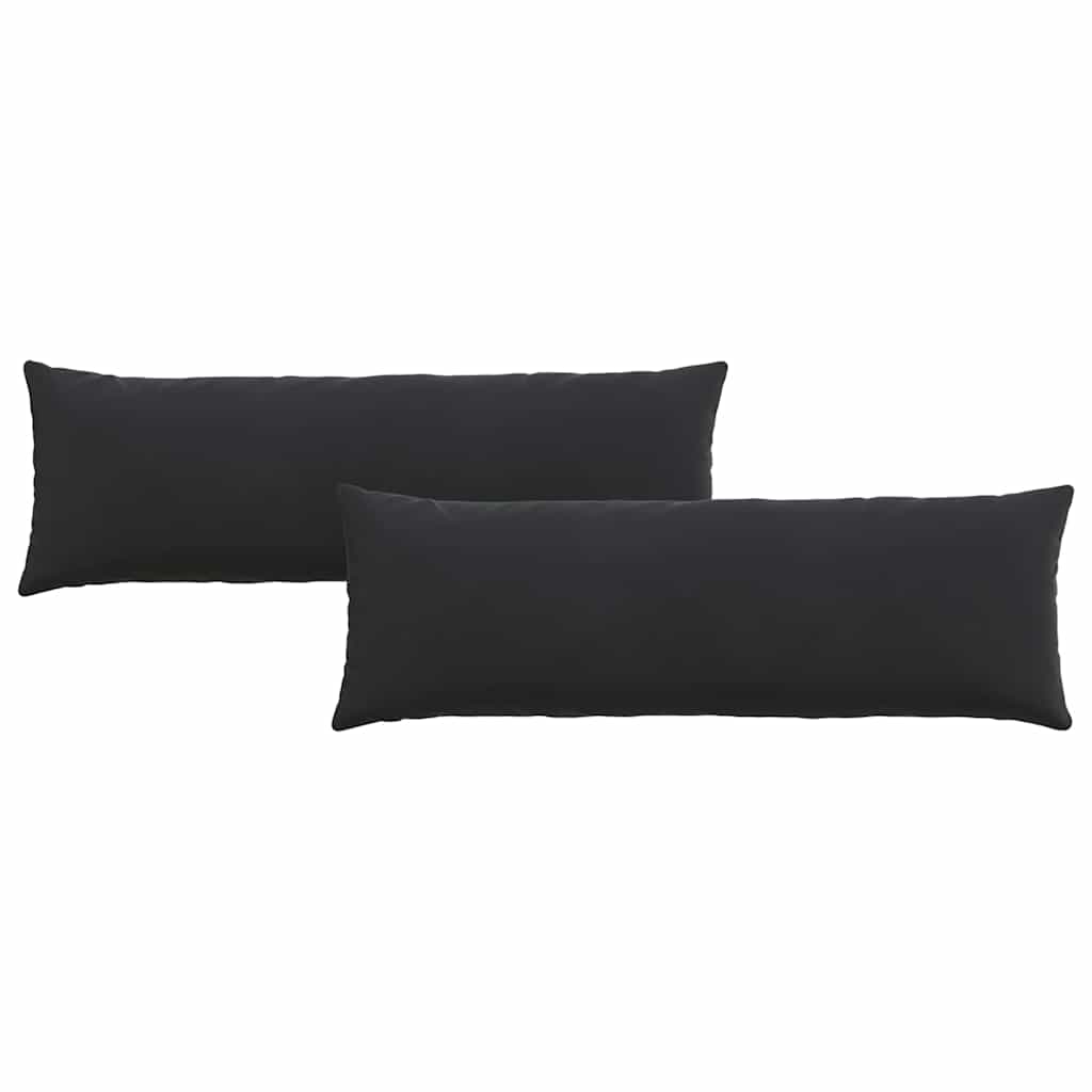 Cuscini per divano VidaXL 2 pezzi in tessuto di corda nero 120 x 40 cm