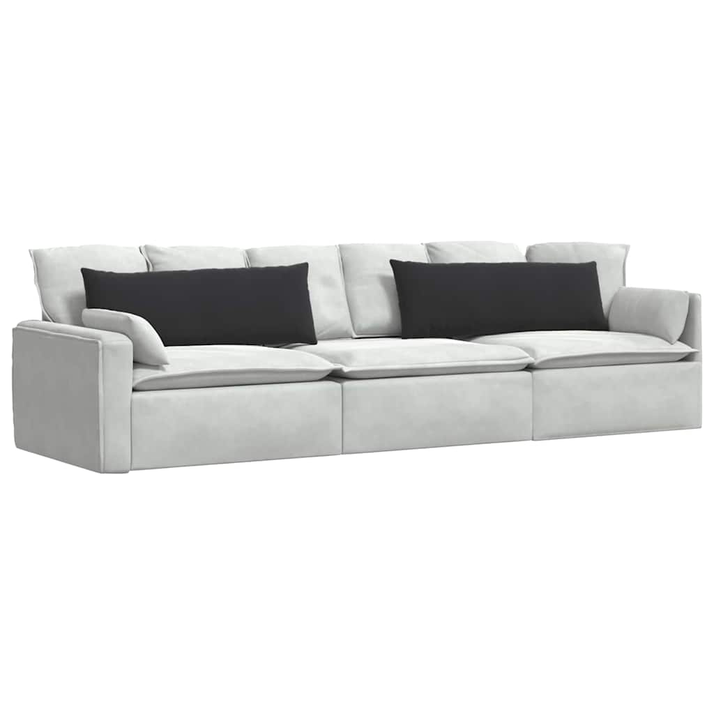 Cuscini per divano VidaXL 2 pezzi in tessuto di corda nero 120 x 40 cm