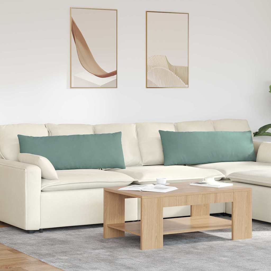 Cuscini per divano VidaXL 2 pezzi in tessuto a corde verde mare 120 x 40 cm