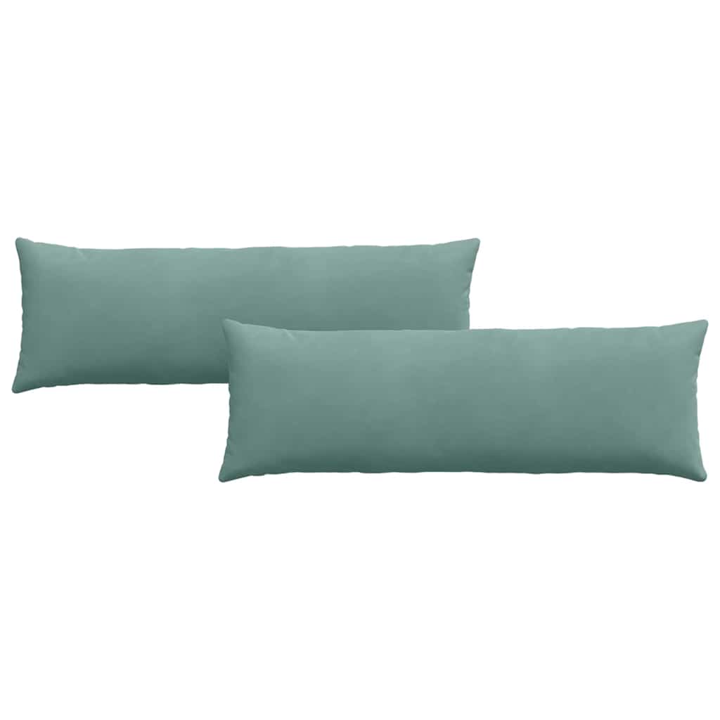 Cuscini per divano VidaXL 2 pezzi in tessuto a corde verde mare 120 x 40 cm