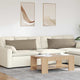 Cuscini per divano VidaXL 2 pezzi in tessuto tortora 120 x 40 cm