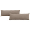 Vidaxl sofa kussens 2 stuks taupe 120 x 40 cm stof