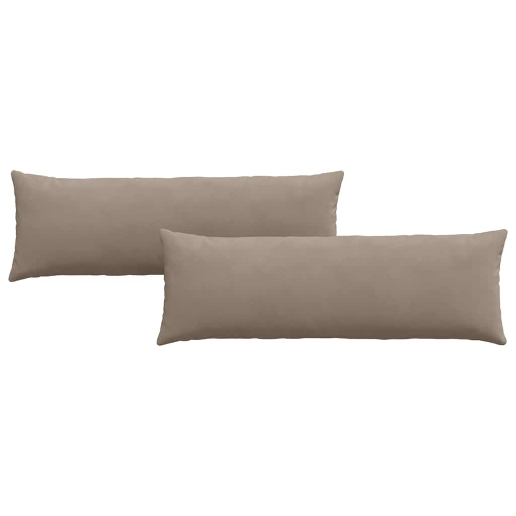Cuscini per divano VidaXL 2 pezzi in tessuto tortora 120 x 40 cm
