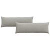 VidaXL cojines de sofá 2 piezas tela gris claro 120 x 40 cm