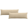 Vidaxl sofa kussens 2 stuks crème 120 x 40 cm stof