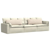 Cuscini per divano VidaXL 2 pezzi in tessuto beige 120 x 40 cm