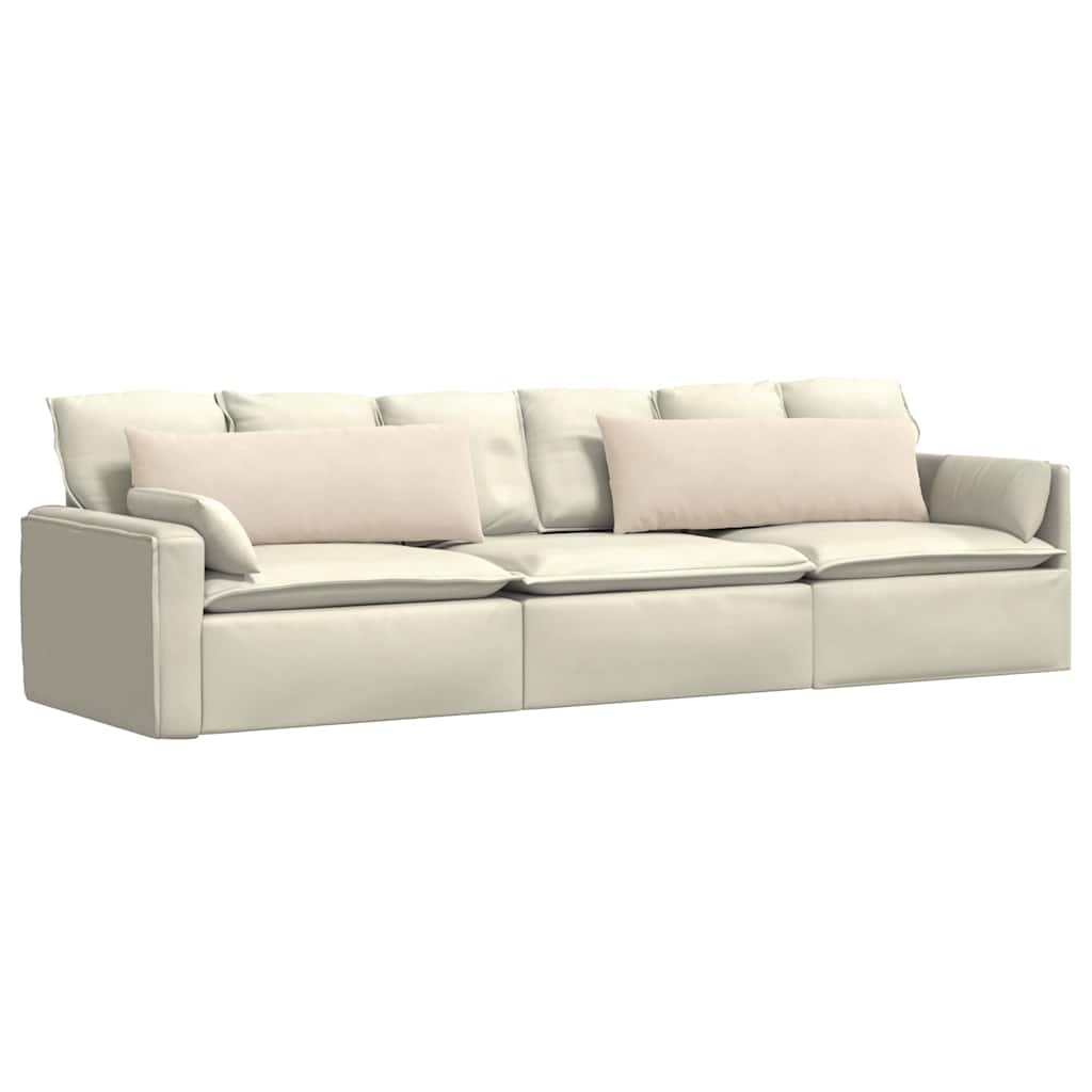 Cuscini per divano VidaXL 2 pezzi in tessuto beige 120 x 40 cm