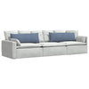 Cuscini per divano VidaXL 2 pezzi in tessuto a corda blu 120 x 40 cm