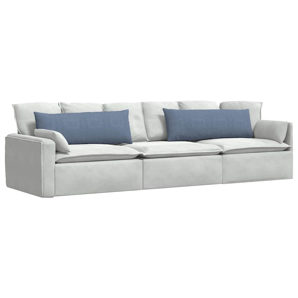 Cuscini per divano VidaXL 2 pezzi in tessuto a corda blu 120 x 40 cm