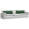 Cuscini per divano VidaXL 2 pezzi in tessuto a corde verde scuro 120 x 40 cm