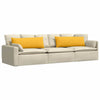 Cuscini per divano VidaXL 2 pezzi in tessuto a corde giallo chiaro 120 x 40 cm