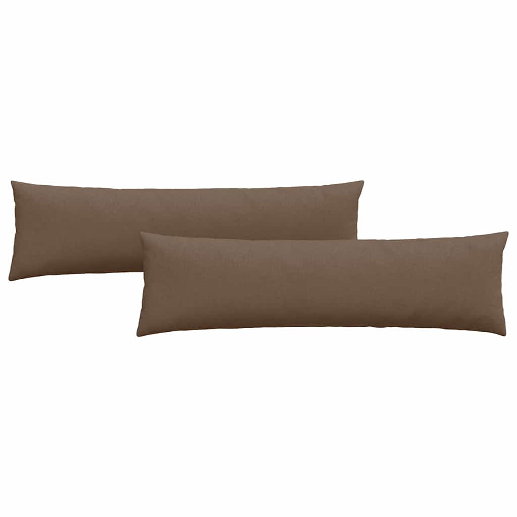 Cuscini per divano VidaXL 2 pezzi in tessuto marrone 145 x 40 cm