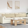 VidaXL cojines de sofá 2 piezas crema 145 x 40 cm tela