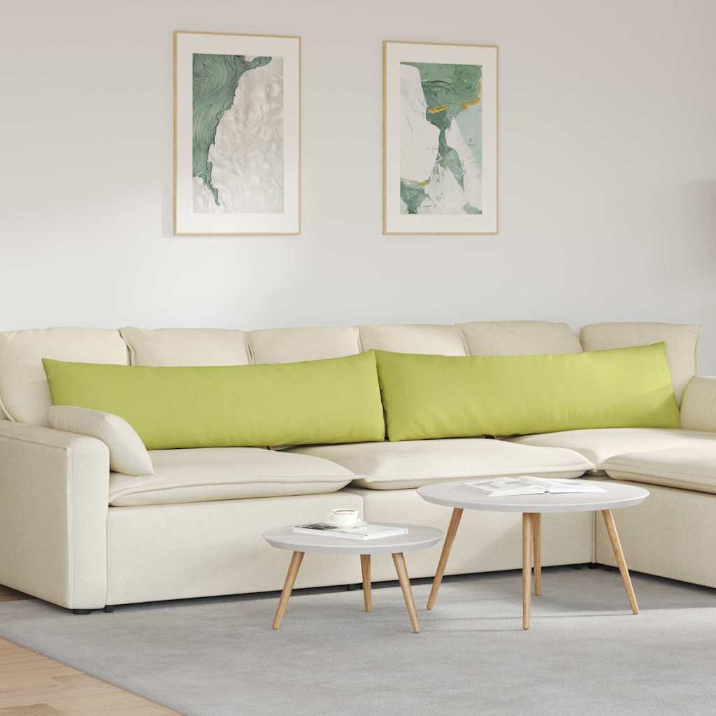 Cuscini per divano VidaXL 2 pezzi in tessuto verde chiaro 145 x 40 cm